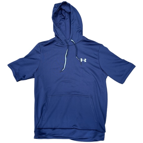 Men’s Medium Under Armour Baseball Short Sleeve Hoodie Sweater - Picture 2 of 4